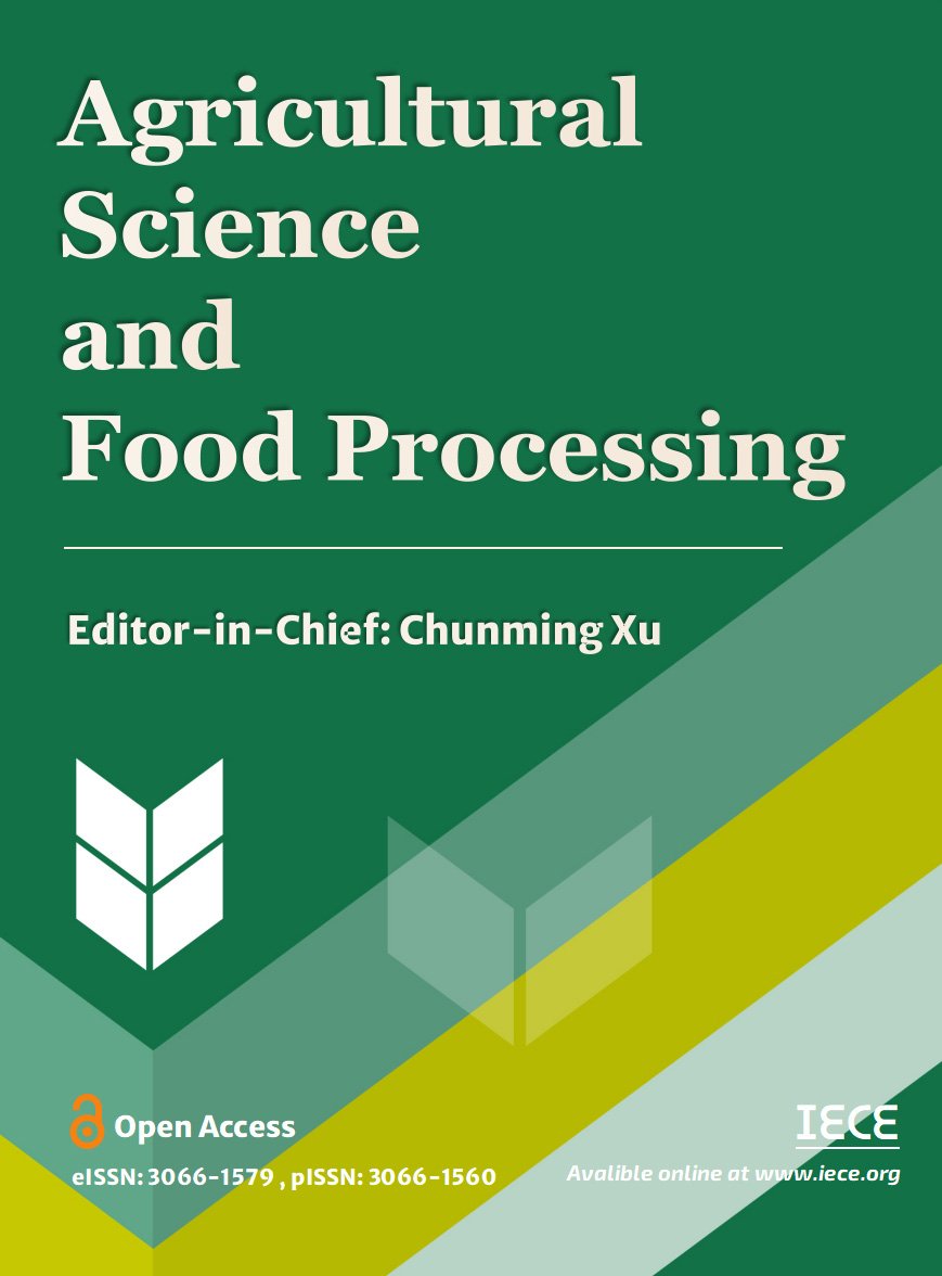 Agricultural Science and Food Processing Cover